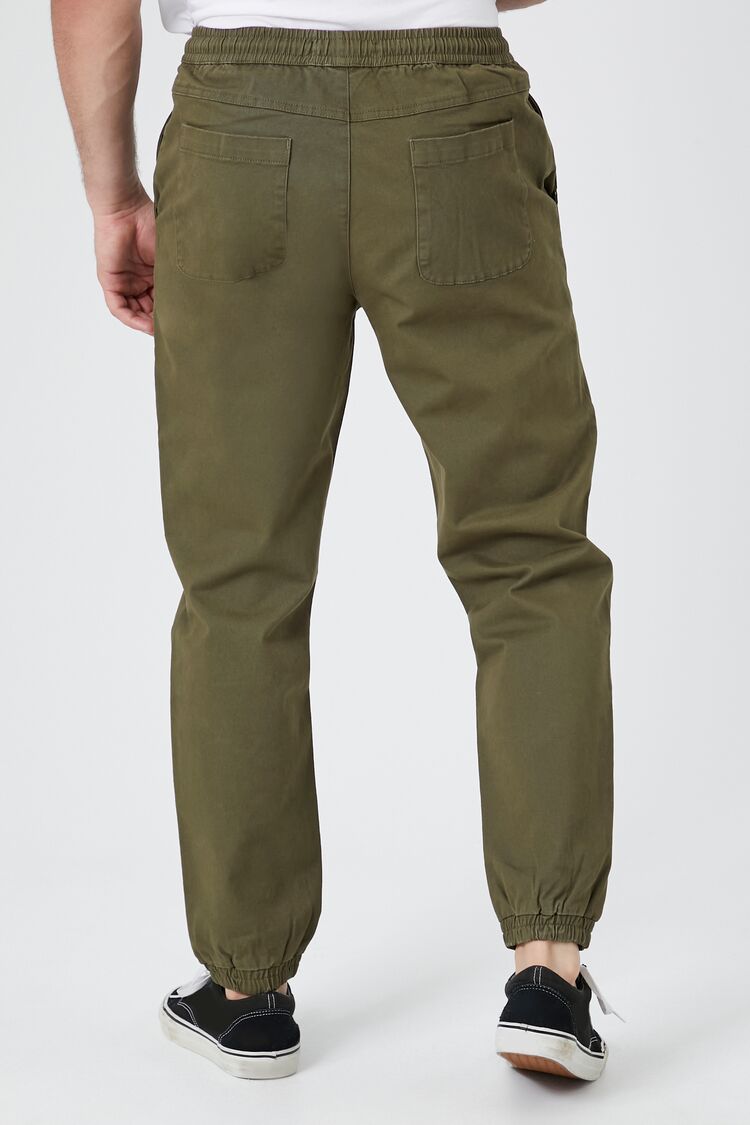 Twill Drawstring Joggers | Forever 21 Mens