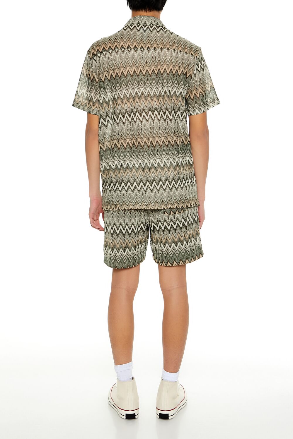 Multi Zigzag Drawstring Shorts | Forever 21 Mens