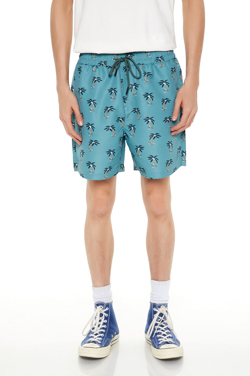 Palm Tree Swim Trunks | Forever 21 Mens
