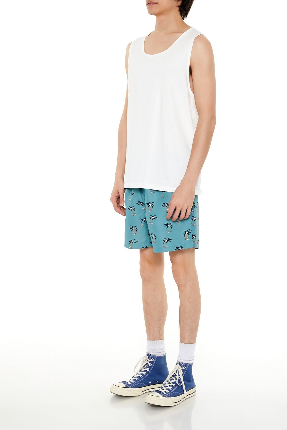 Palm Tree Swim Trunks | Forever 21 Mens