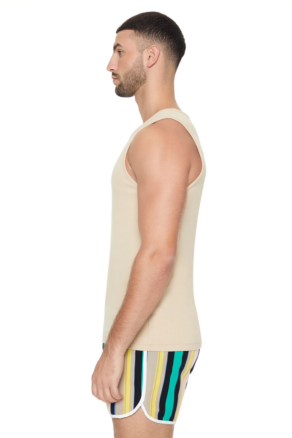 Striped Drawstring Short Inseam Swim Trunks | Forever 21 Mens