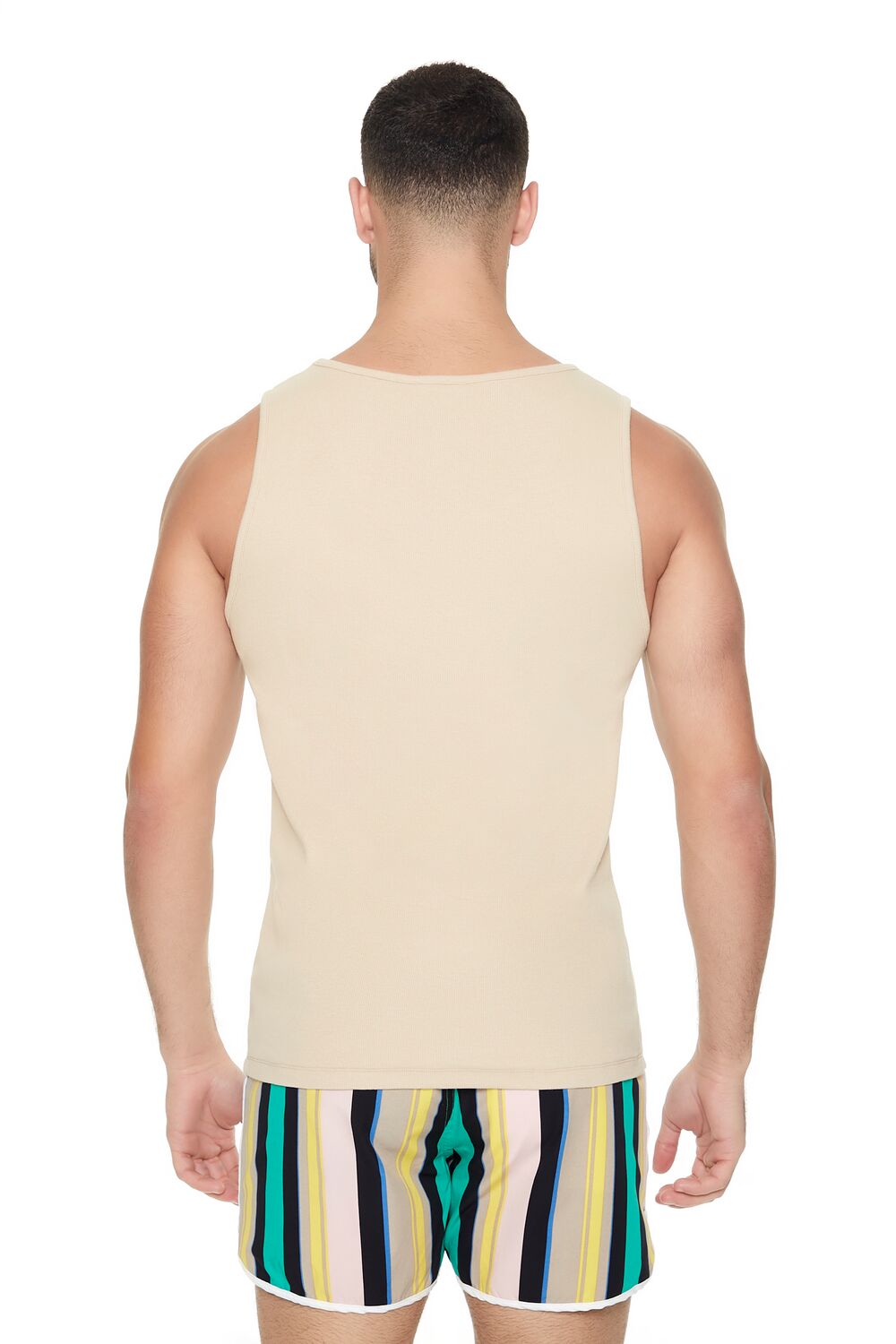 Striped Drawstring Short Inseam Swim Trunks | Forever 21 Mens