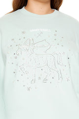 Plus Size Beaded Sagittarius Pullover - Forever 21