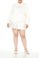 Plus Size Beaded Libra Pullover - Forever 21
