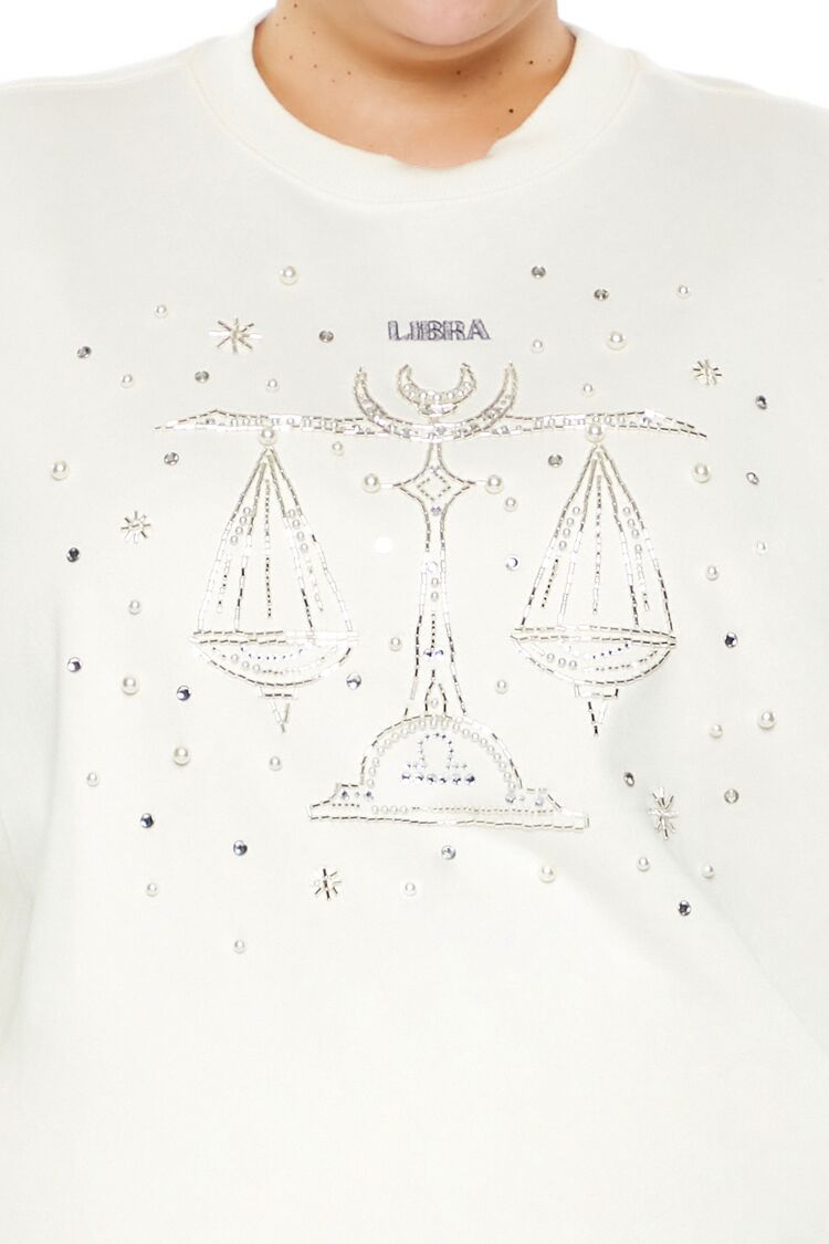 Plus Size Beaded Libra Pullover - Forever 21
