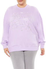 Plus Size Beaded Leo Pullover - Forever 21