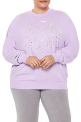 Plus Size Beaded Aries Pullover - Forever 21