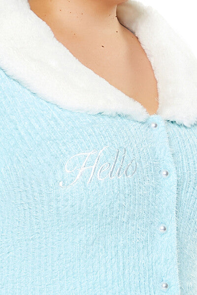 Plus Size Faux Fur Hello Kitty Cardigan Sweater - Forever 21