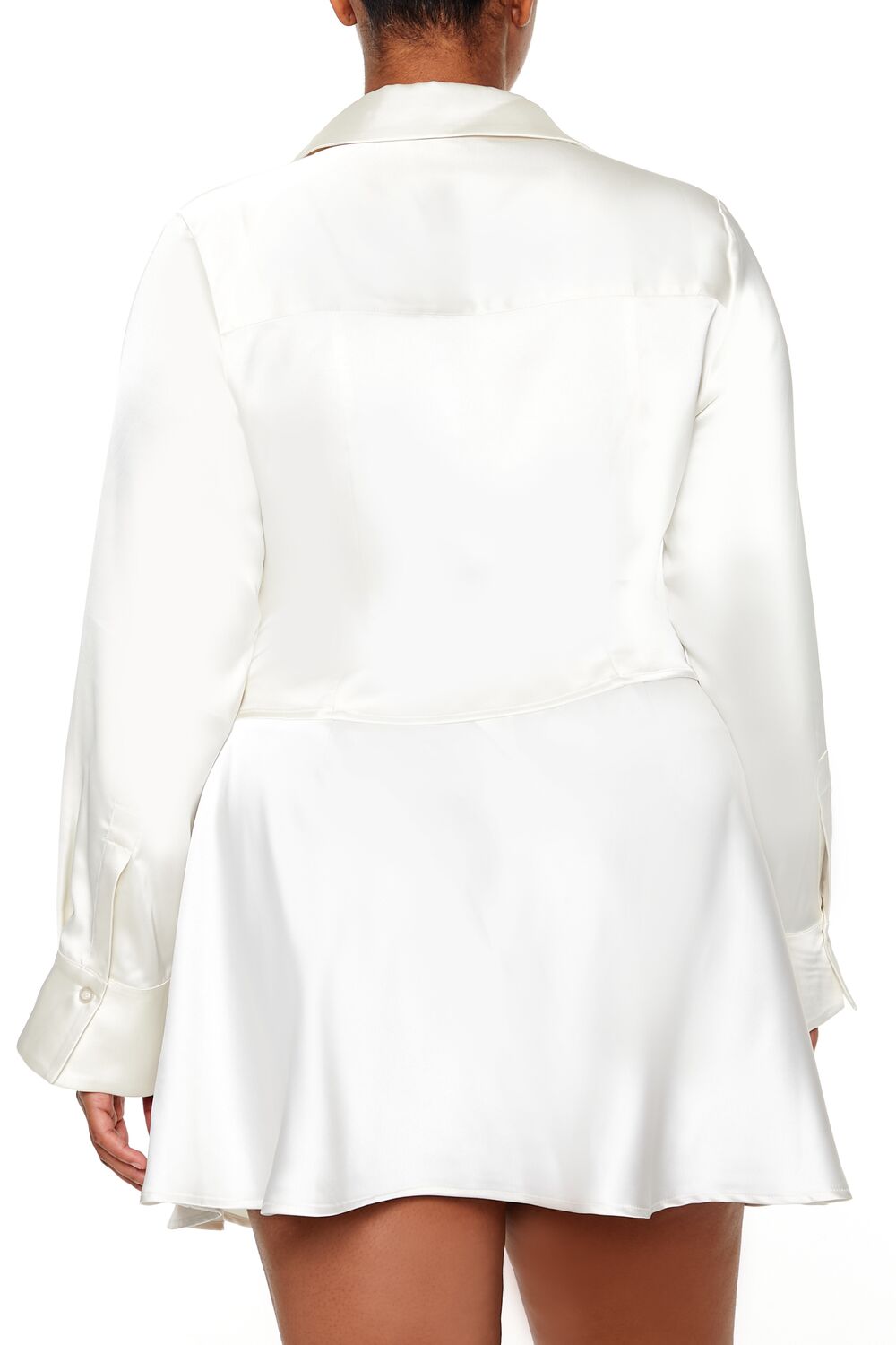 Plus Size Satin Cowl Crop Top - Forever 21