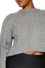 Plus Size Cropped Bow Sweater - Forever 21