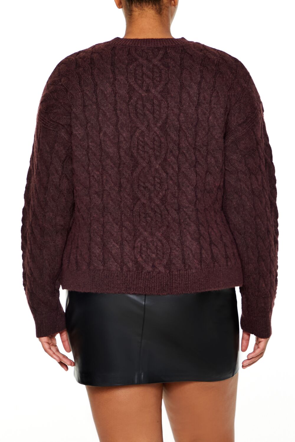 Plus Size Cable Knit Sweater - Forever 21