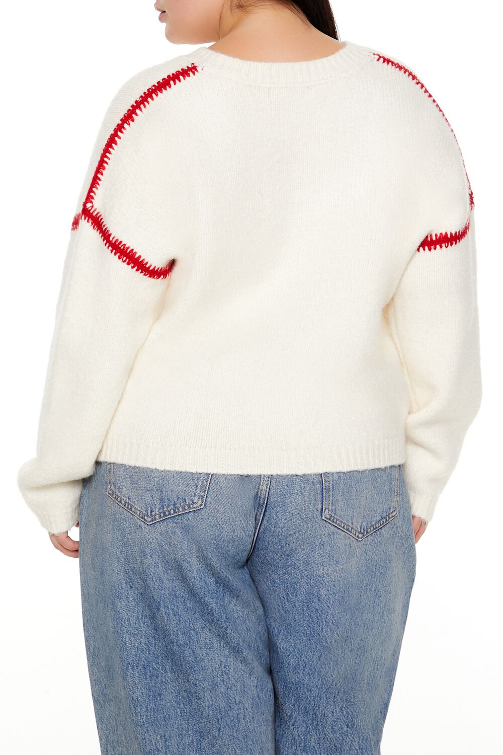 Plus Size Dreamer Fuzzy Knit Sweater - Forever 21