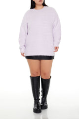 Plus Size Textured Drop-Sleeve Sweater - Forever 21