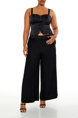 Plus Size Button-Front Crop Top - Forever 21