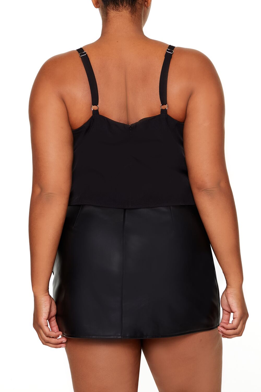 Plus Size Chainmail Cropped Cami - Forever 21