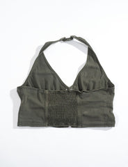 Plus Size Lace-Up Halter Top - Forever 21