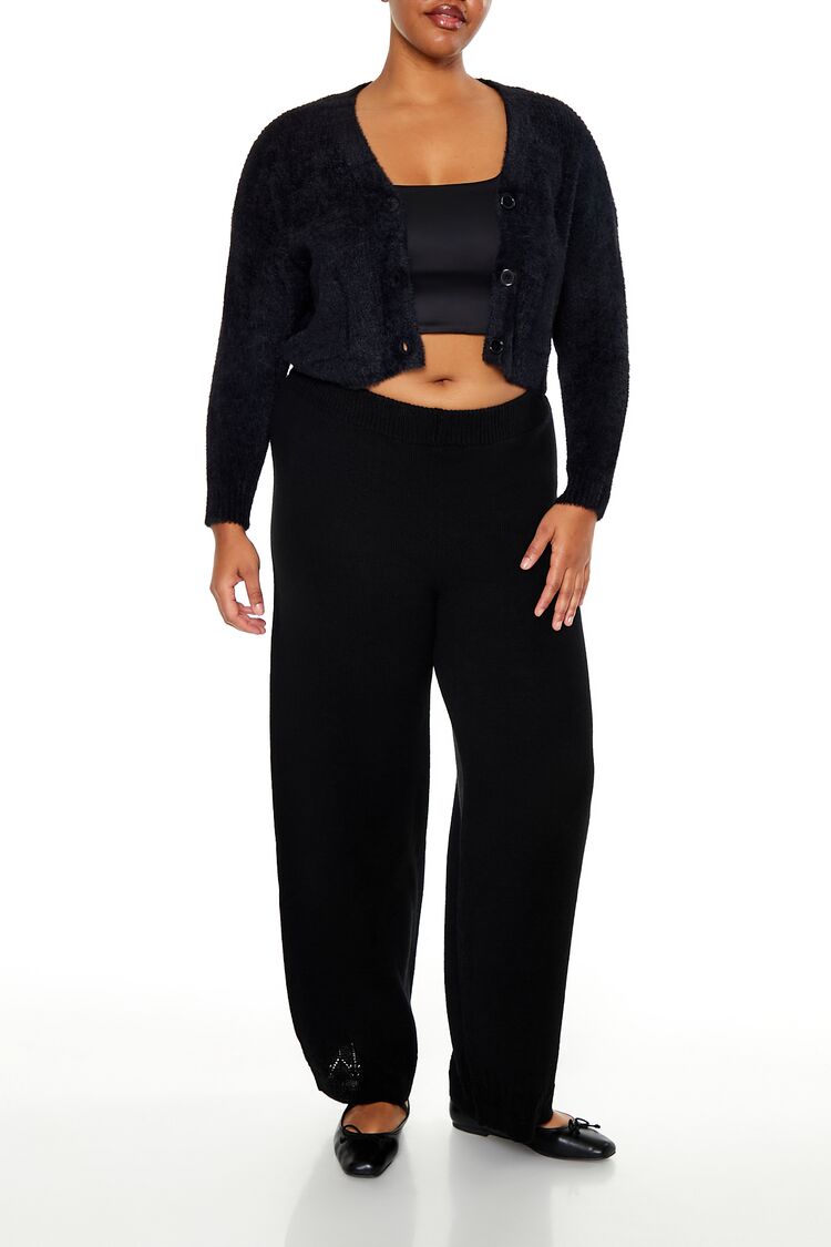 Plus Size Rib-Knit Cardigan Sweater - Forever 21