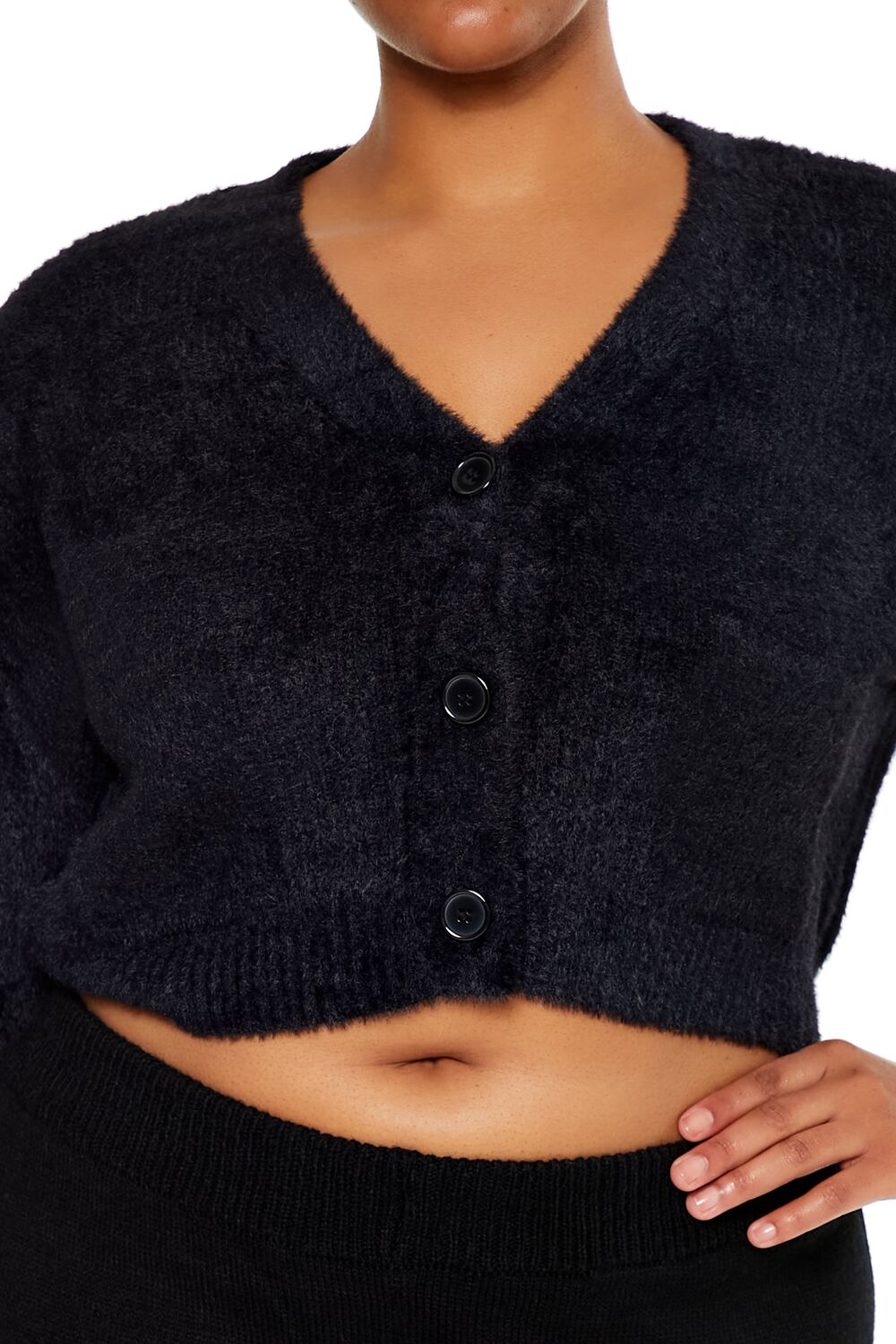 Plus Size Rib-Knit Cardigan Sweater - Forever 21