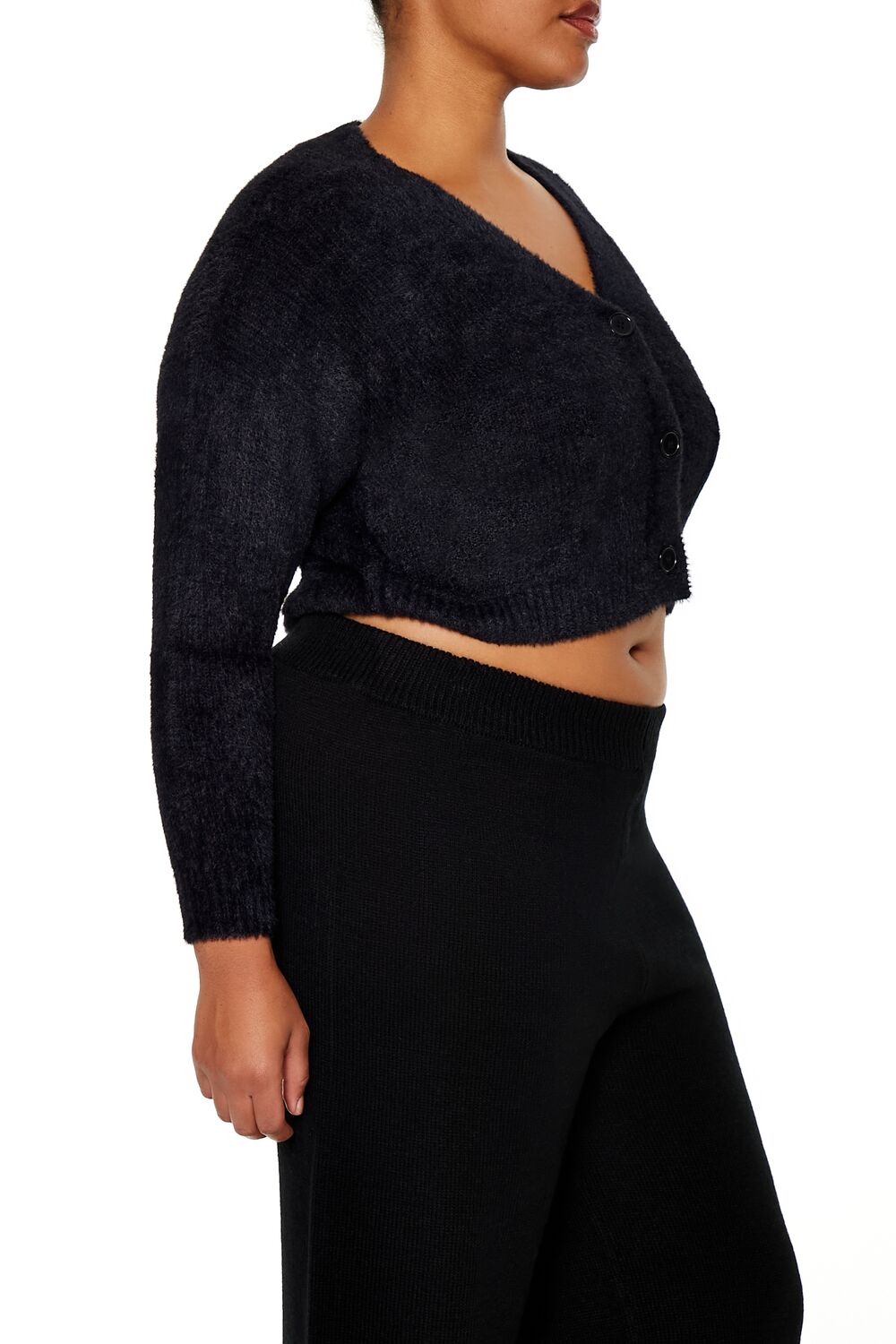Plus Size Rib-Knit Cardigan Sweater - Forever 21