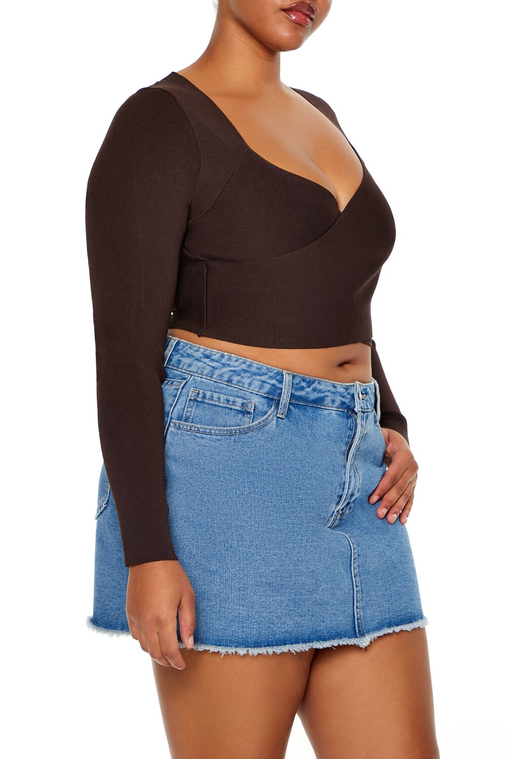 Plus Size Crossover Sweater - Forever 21