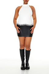 Plus Size Rhinestone-Trim Tank Top - Forever 21