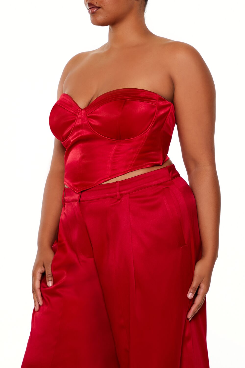 Plus Size Sweetheart Bustier Tube Top - Forever 21