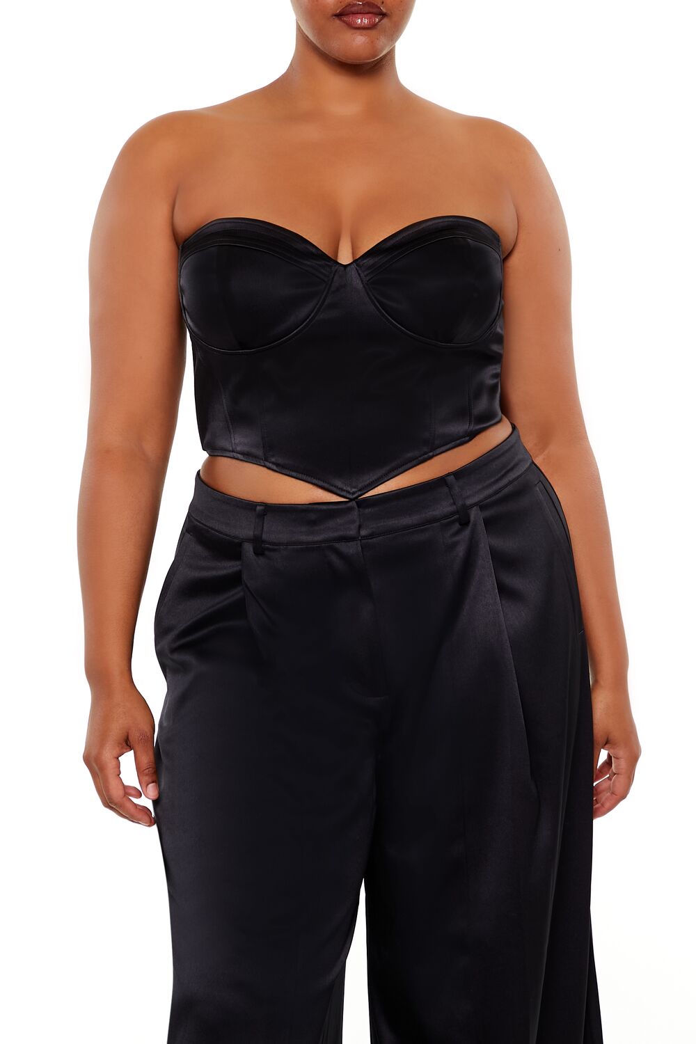 Plus Size Sweetheart Bustier Tube Top - Forever 21