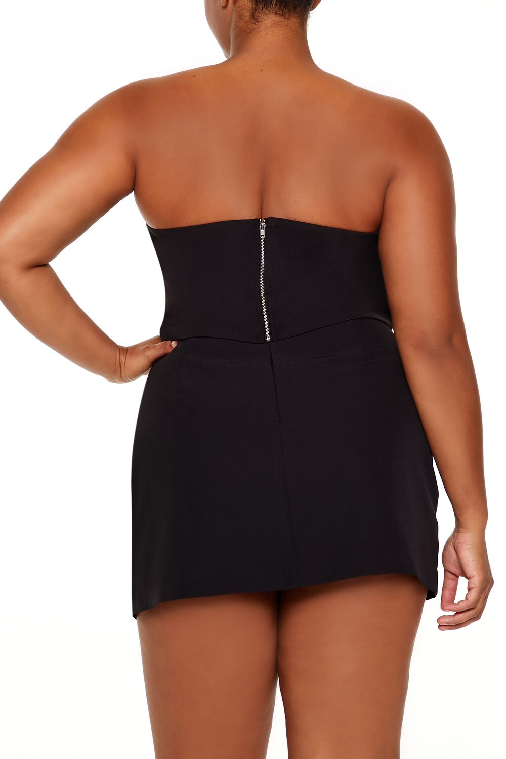 Plus Size Rhinestone Buckle Tube Top - Forever 21