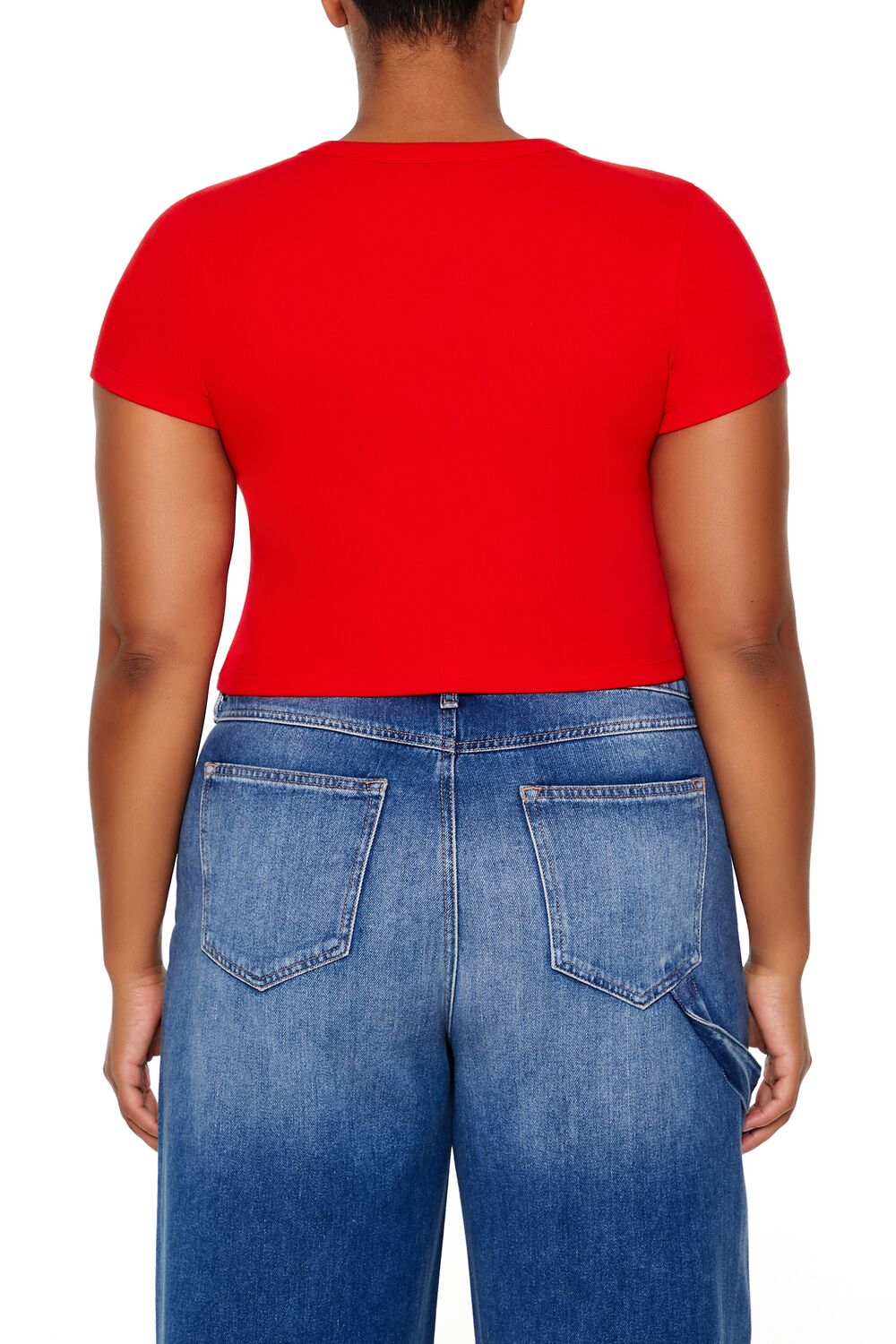 Plus Size Sequin Teddy Bear Baby Tee - Forever 21