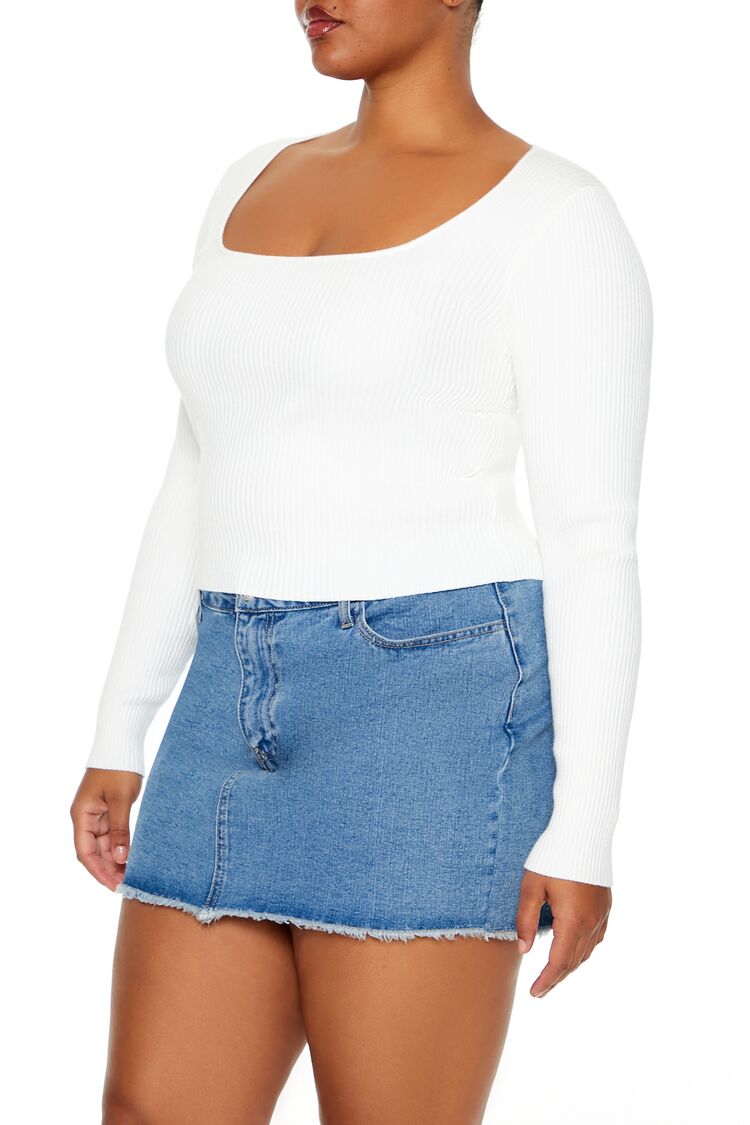 Plus Size Ribbed Sweater-Knit Top - Forever 21