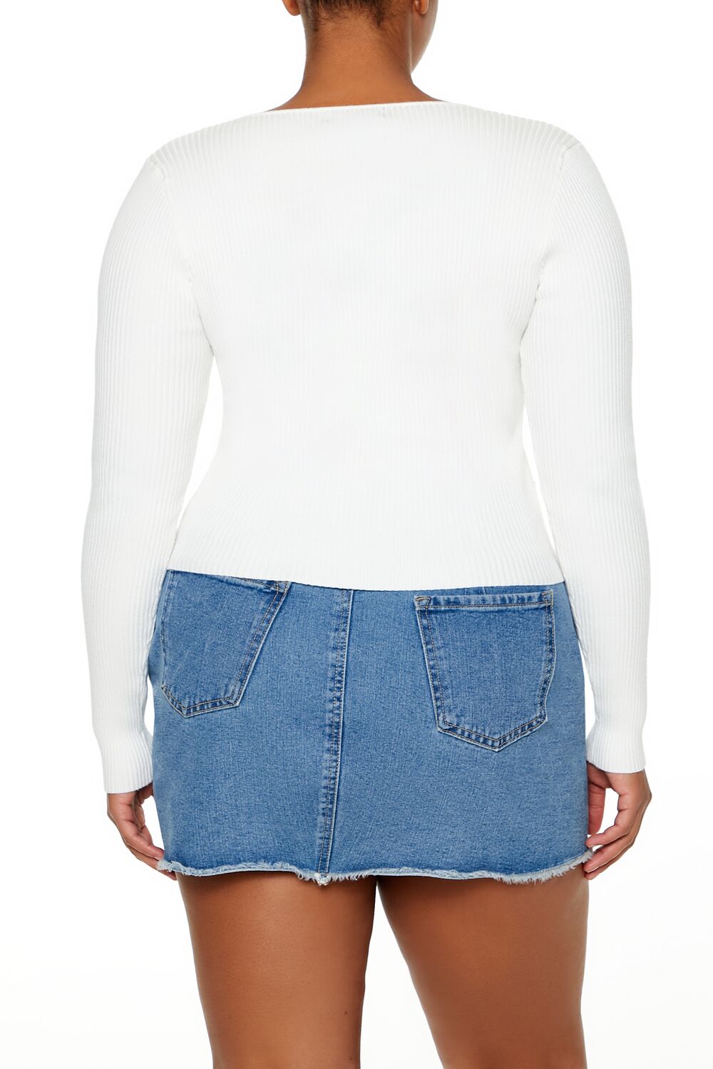Plus Size Ribbed Sweater-Knit Top - Forever 21