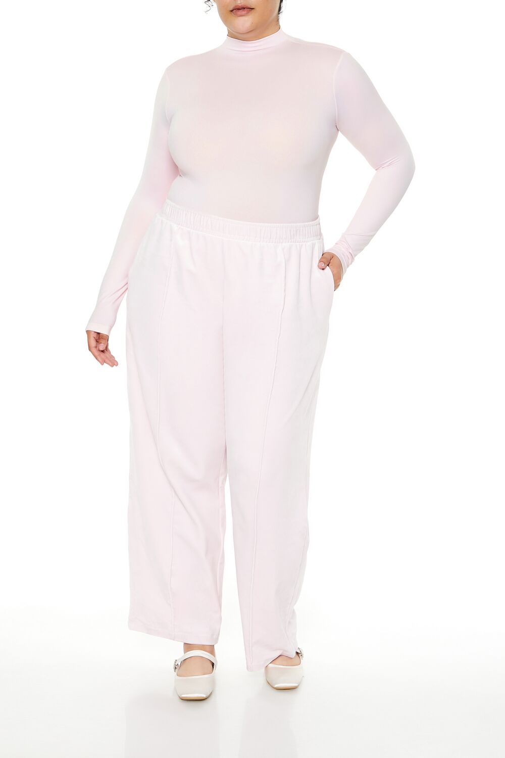 Plus Size Seamless Mock Neck Bodysuit - Forever 21