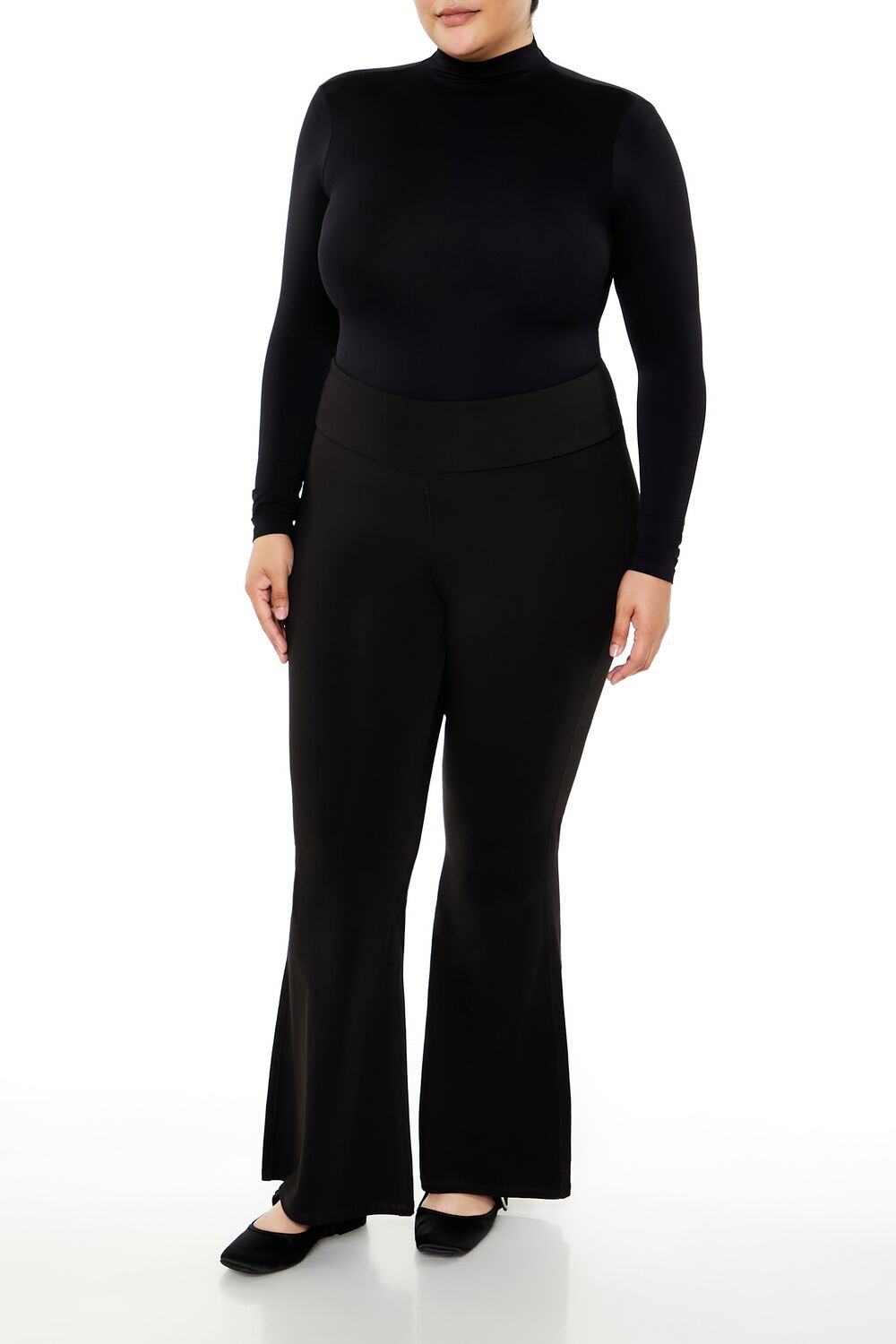 Plus Size Seamless Mock Neck Bodysuit - Forever 21