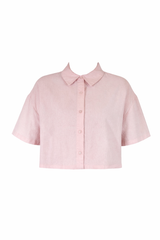 Plus Size Cropped Button-Front Shirt - Forever 21