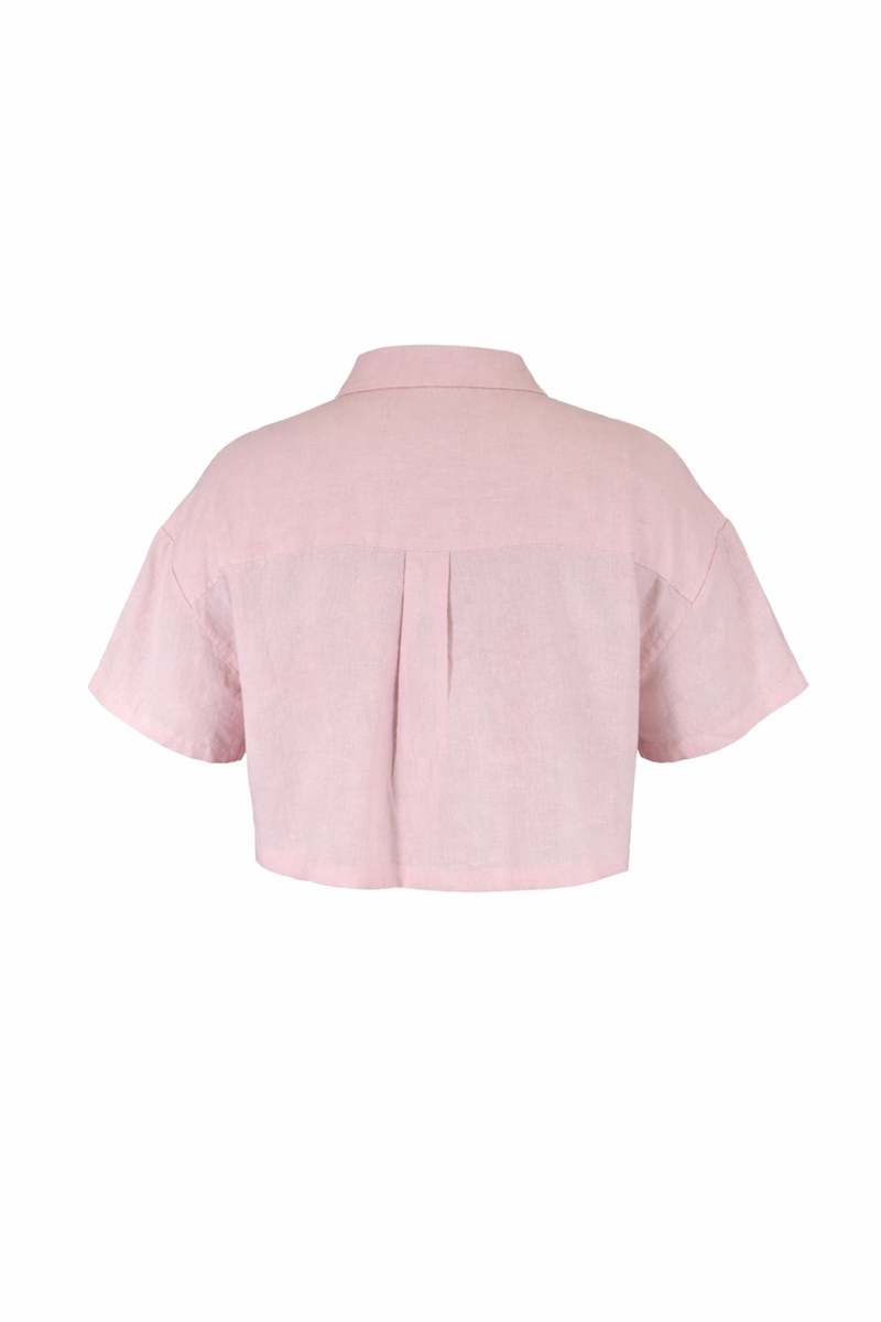 Plus Size Cropped Button-Front Shirt - Forever 21
