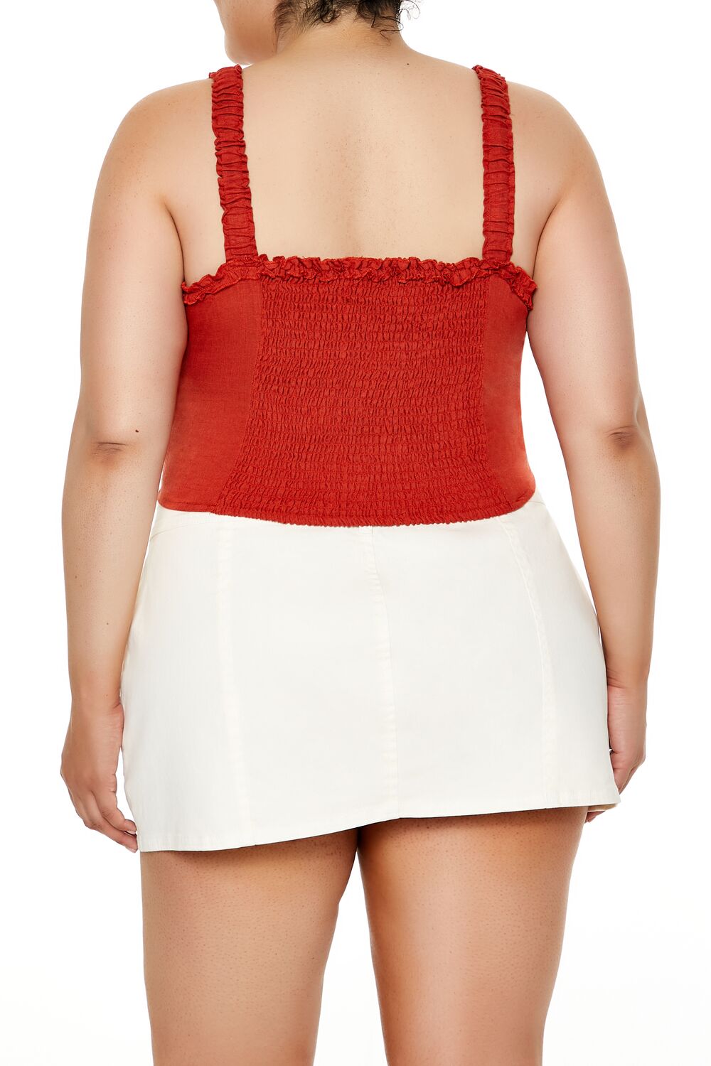 Plus Size Ruffle-Trim Crop Top - Forever 21