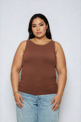 Plus Size Seamless Chain-Trim Tank - Forever 21