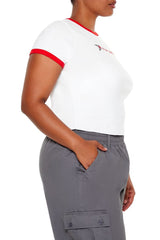 Plus Size Star Girl Ringer Tee - Forever 21