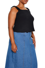 Plus Size Ruffle-Strap Tank Top - Forever 21