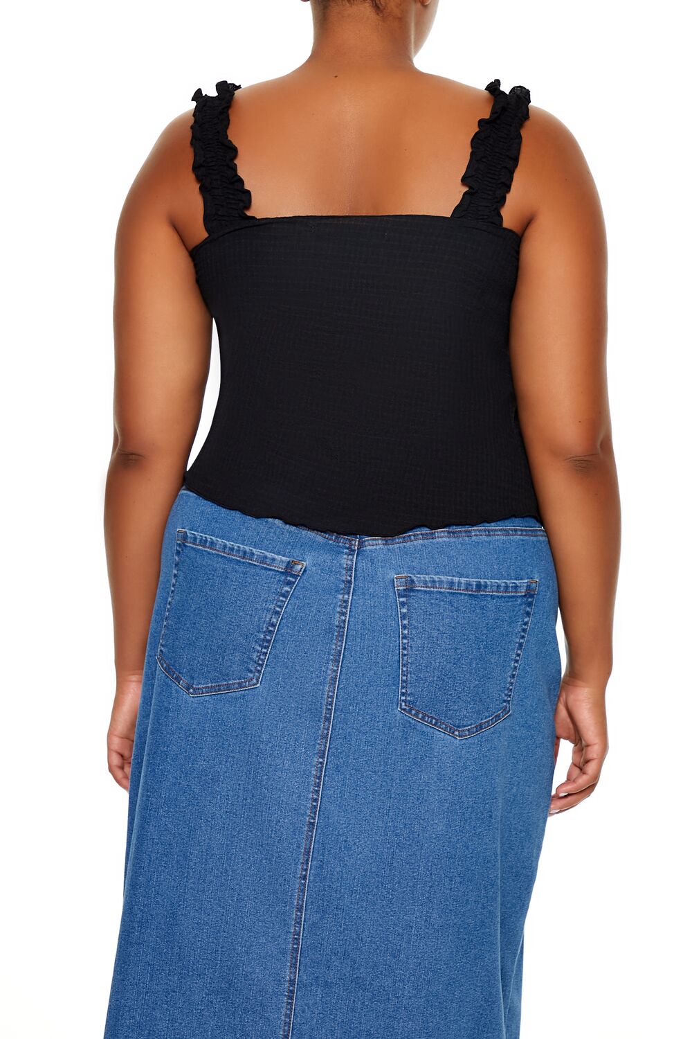 Plus Size Ruffle-Strap Tank Top - Forever 21