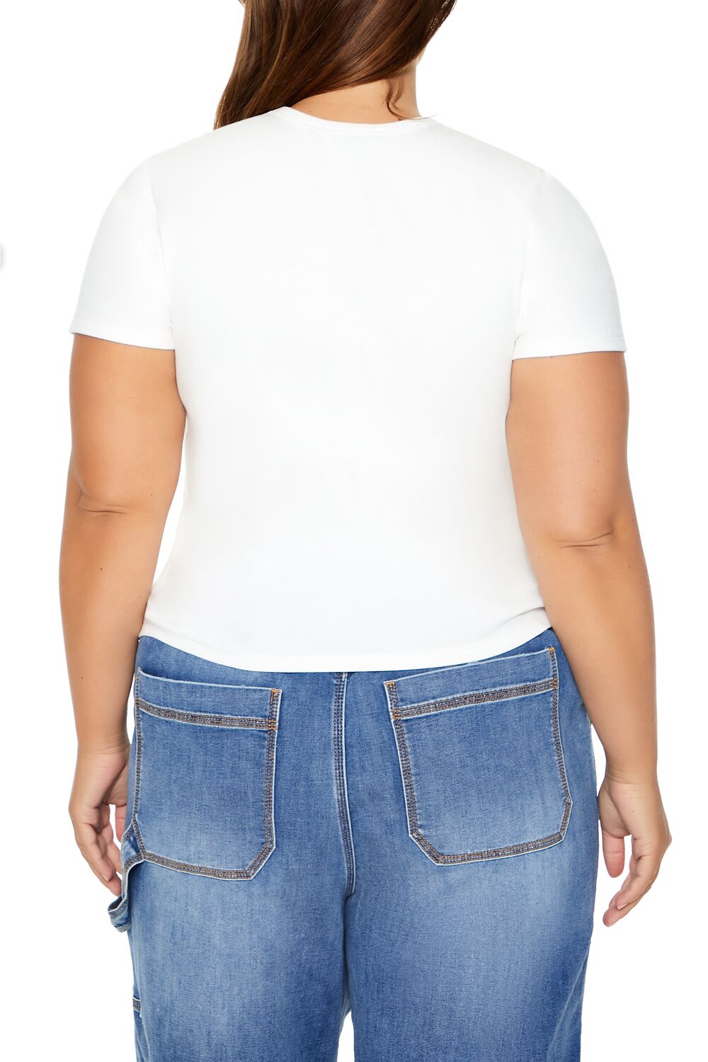 Plus Size Snow City Baby Tee - Forever 21
