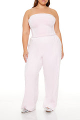 Plus Size Velour Cropped Tube Top - Forever 21