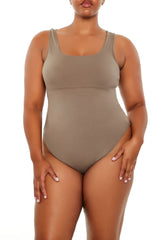 Plus Size Square-Neck Thong Bodysuit - Forever 21
