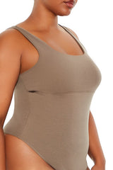 Plus Size Square-Neck Thong Bodysuit - Forever 21