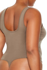 Plus Size Square-Neck Thong Bodysuit - Forever 21