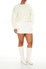 Plus Size Cable Knit Sweater - Forever 21