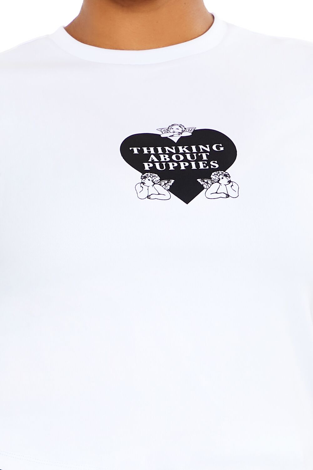 Plus Size Thinking About Puppies Tee - Forever 21