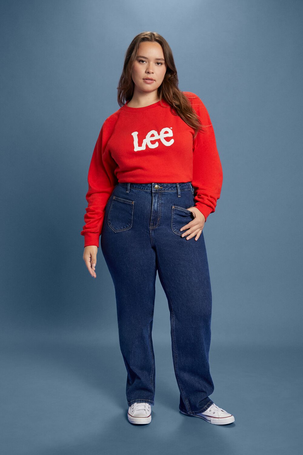 Plus Size Fleece Lee Graphic Pullover - Forever 21