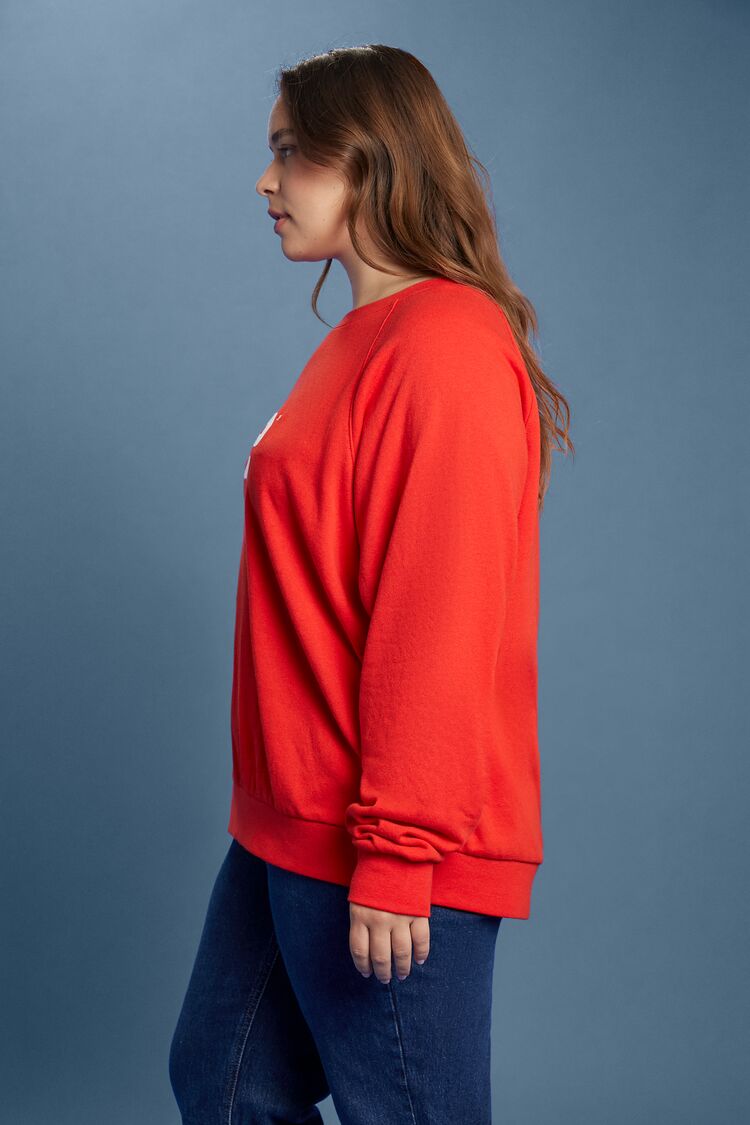 Plus Size Fleece Lee Graphic Pullover - Forever 21