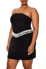 Plus Size Beaded-Trim Tube Top - Forever 21